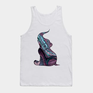 Colorful Elephant With An Ornate Illustration Tank Top